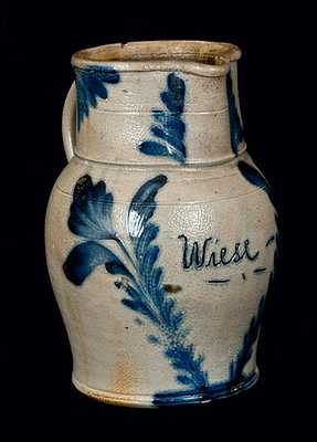 Rare Remmey, Philadelphia Stoneware Presentation Pitcher inscribed 