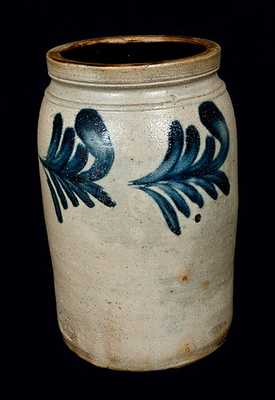 2 Gal. Signed Richard Remmey, Philadelphia Stoneware Crock, R.C.R. / PHILA