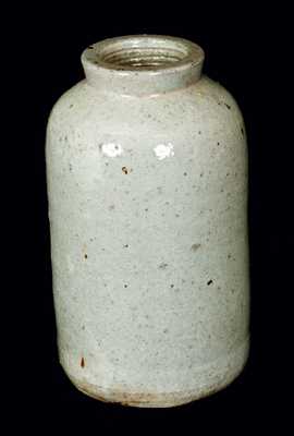 JOHN BELL / WAYNESBORO, Pennsylvania Celadon Glazed Pottery Canning Jar