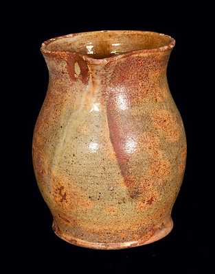 Rare New England Redware Pitcher