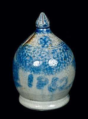 Rare Dated 1852 Two-Slotted Pennsylvania Stoneware Bank