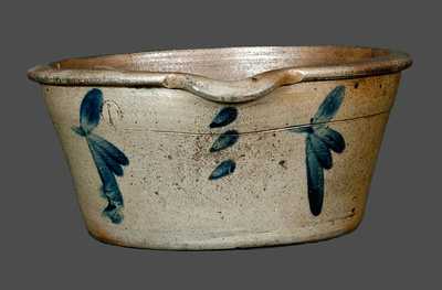 Grier, Chester County, PA Stoneware Milkpan