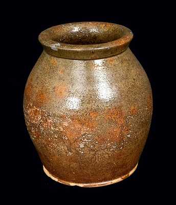 Lead-Glazed Redware Jar, New England origin