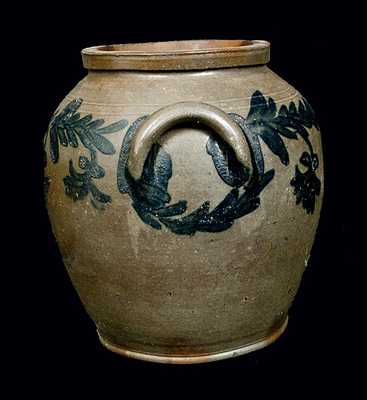 Henry Remmey, Philadelphia, PA, Ovoid Stoneware Crock