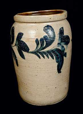 3 Gal. Signed R.C.R. Richard Remmey, Philadelphia, PA Stoneware Crock