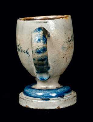 Rare Stoneware Mug with Applied Stag, probably New Ulm, Minnesota