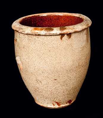 S. BELL & SON / STRASBURG, VA Redware Cream Jar