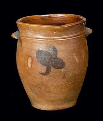 PAUL CUSHMAN, Albany, NY, Stoneware Crock with Floral Decoration