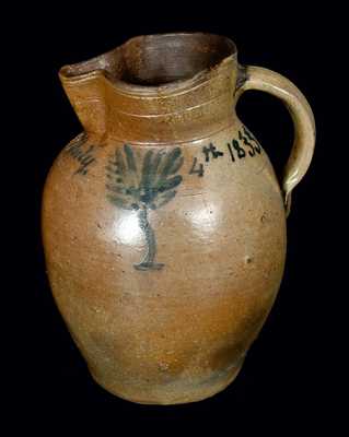 Extremely Rare July 4, 1833, Maysville, KY Stoneware Pitcher - Probably Earliest Dated Example of Kentucky Pottery