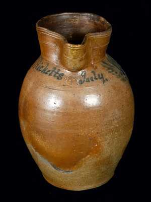 Extremely Rare July 4, 1833, Maysville, KY Stoneware Pitcher - Probably Earliest Dated Example of Kentucky Pottery