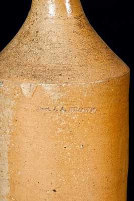 Doct. J. A. Brown Stoneware Bottle, Baltimore, circa 1850