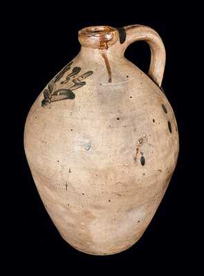 New Jersey Stoneware Jug with Cobalt Date "1834"