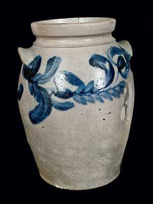 Stoneware Crock with Tulip Decoration, Baltimore, circa 1830