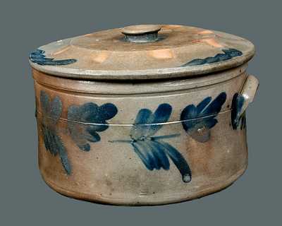 Chester County, PA Stoneware Cake Crock with Lid