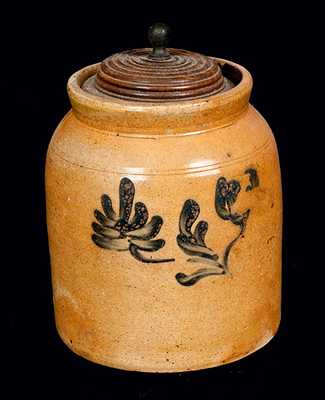 Stoneware Jar with Floral Decoration