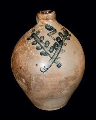 2 Gal. Ovoid Stoneware Jug, New York State, circa 1830