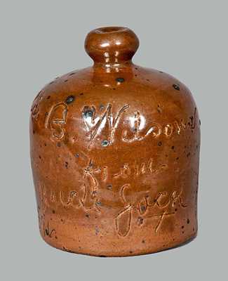Meriden, CT Stoneware Bank "From Uncle Jack"