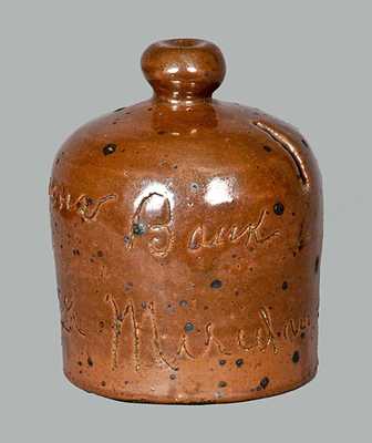 Meriden, CT Stoneware Bank "From Uncle Jack"