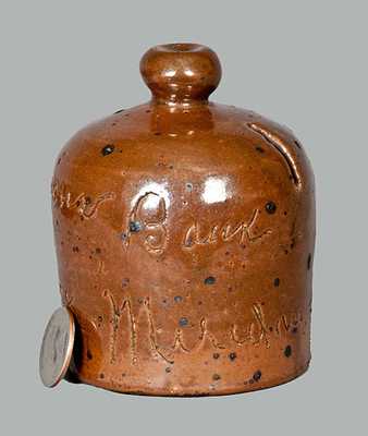 Meriden, CT Stoneware Bank "From Uncle Jack"