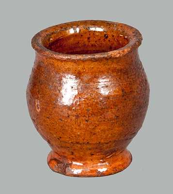 Miniature Glazed Redware Jar