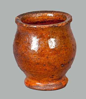 Miniature Glazed Redware Jar