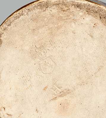 Stoneware Stein with Elk Design Dated 1874