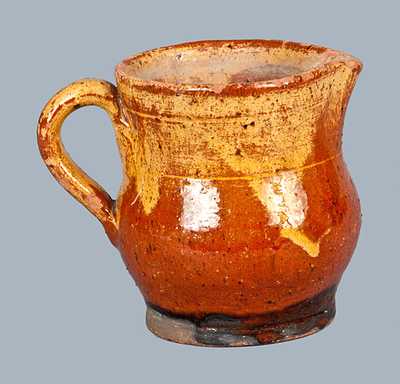 Redware Cream Pitcher attrib. Henry Schofield, Cecil County, MD