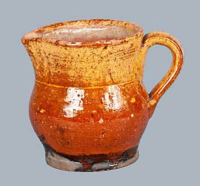 Redware Cream Pitcher attrib. Henry Schofield, Cecil County, MD