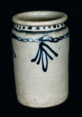 1 Gal. B. C. MILBURN / ALEXA. Stoneware Jar with Slip-Trailed Decoration
