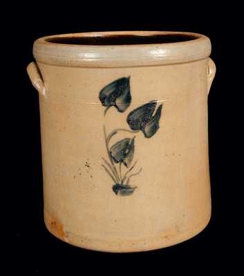 T.H. GUNTHER / SHEBOYGAN, WI Stoneware Crock with Floral Decoration