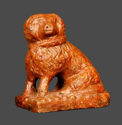 Small Sewertile Spaniel Figure with Hand-Modeled Details