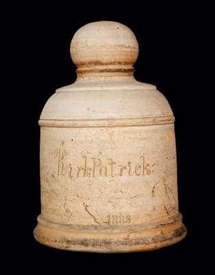 Very Rare Stoneware Boundary Marker Incised 