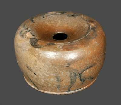 Cobalt-Decorated Stoneware Spittoon, Shenandoah Valley of Virginia