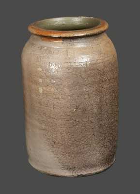 Stoneware Jar Impressed J. M. MILLER, Ohio Origin