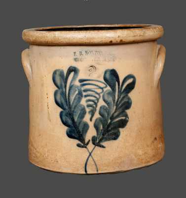 Rare F. B. NORTON / WORCESTER, MA Stoneware Crock Incised 