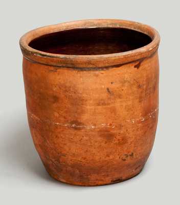 Unglazed Redware Jar, New England origin, 19th century