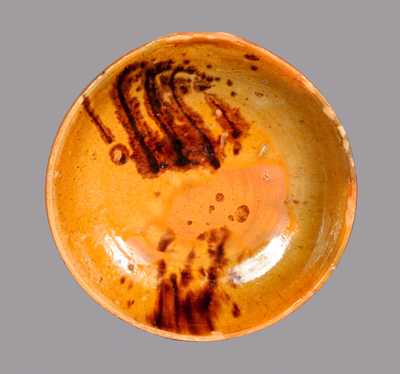 Glazed Redware Dish, possibly Wagner, Carbon County, PA