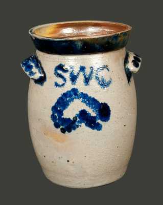 Miniature Stoneware Churn with Initials 