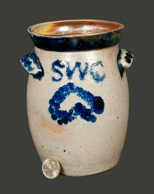 Miniature Stoneware Churn with Initials 