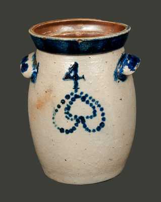 Miniature Stoneware Churn with Initials 