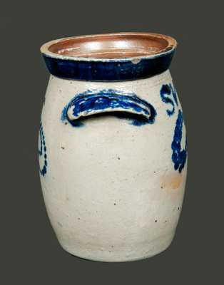 Miniature Stoneware Churn with Initials 