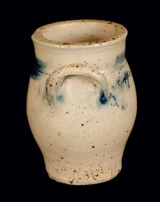 Miniature New York State Stoneware Crock Dated April 27, 1830