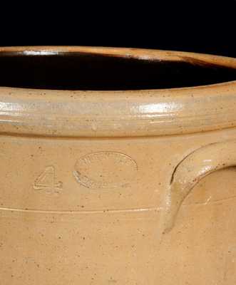 T.H. GUNTHER / SHEBOYGAN, WI Stoneware Crock with Floral Decoration