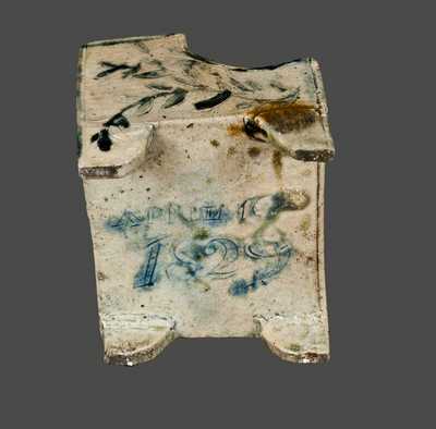 Extremely Rare and Important "OHIO" Stoneware Inkstand Dated "1829"