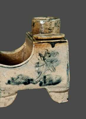 Extremely Rare and Important "OHIO" Stoneware Inkstand Dated "1829"