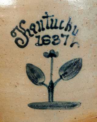 Rare and Important Monumental Stoneware Churn, I. THOMAS, Maysville, KY, 1837
