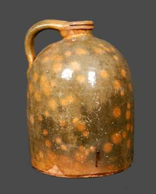 1 Gal. Galena, IL, Redware Jug with Tooled Spout