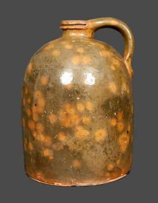 1 Gal. Galena, IL, Redware Jug with Tooled Spout