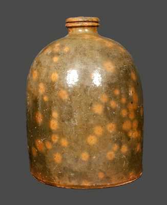 1 Gal. Galena, IL, Redware Jug with Tooled Spout