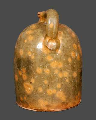 1 Gal. Galena, IL, Redware Jug with Tooled Spout